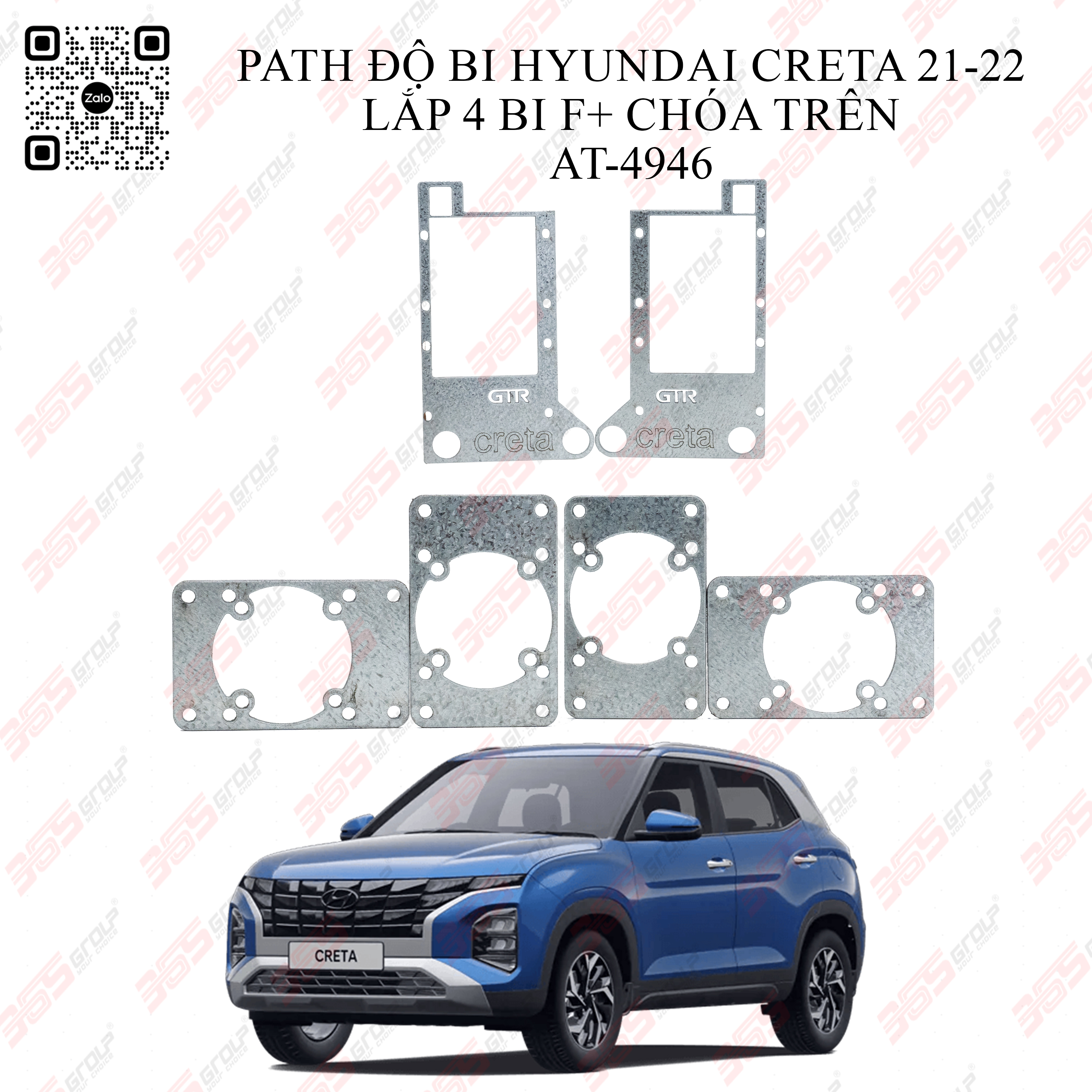 PATH ĐỘ BI HYUNDAI CRETA 21-22 LẮP 4 BI F+ CHÓA TRÊN - AT-4946